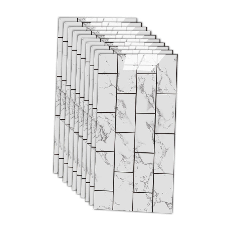 Avtoit | 12" x 24" Marbling Single Panel Waterproof Splashback Wall Tile for Bathroom