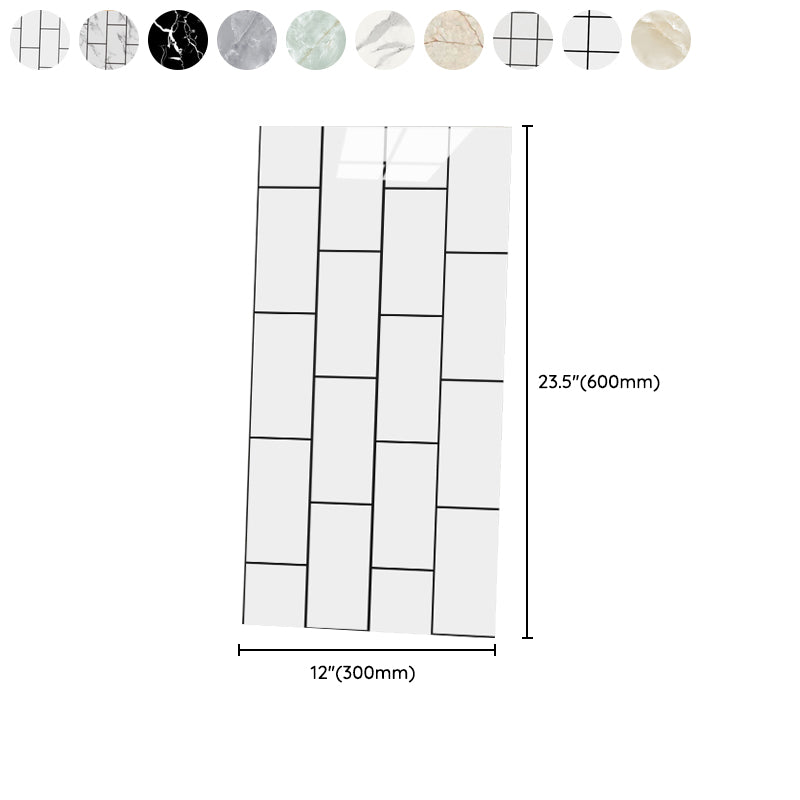 Avtoit | 12" x 24" marbling single plate waterproof backsplash wall tile for bathroom