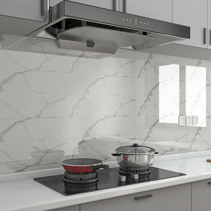 Avtoit | Marble Effect Single Tile 30 cm x 60 cm Waterproof Back Tile Rectangular Wall Tile
