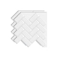 Avtoit | Square Peel & Stick Mosaic Tile Herringbone Peel and Stick Wall Tile