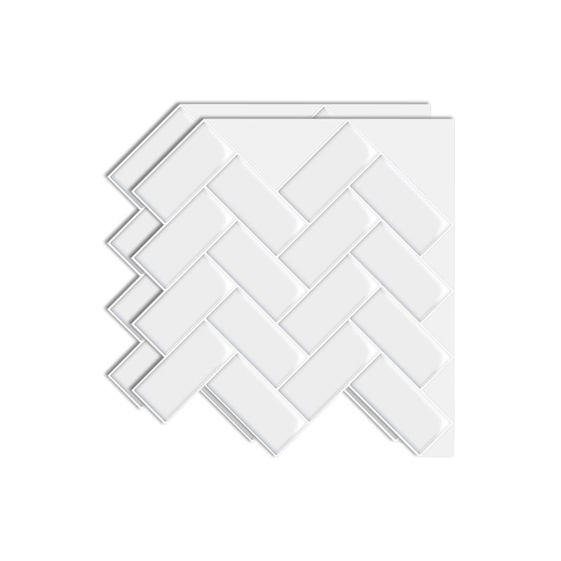 Avtoit | Square Peel & Stick Mosaic Tile Herringbone Peel and Stick Wall Tile