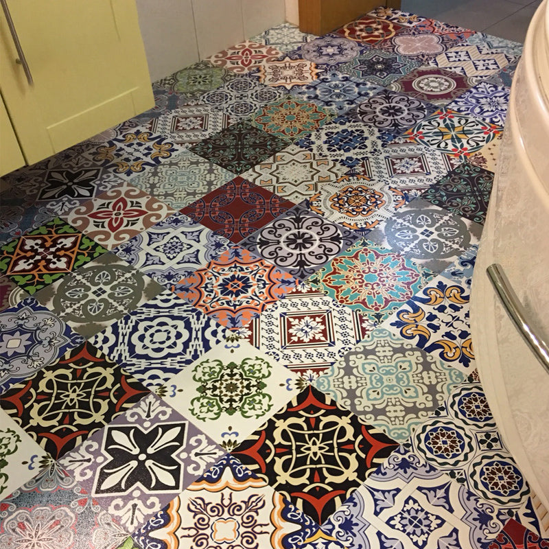 Avtoit | Peel & Stick Vinyl Floor Multicolored Style Vinyl Floor with Matt Gloss