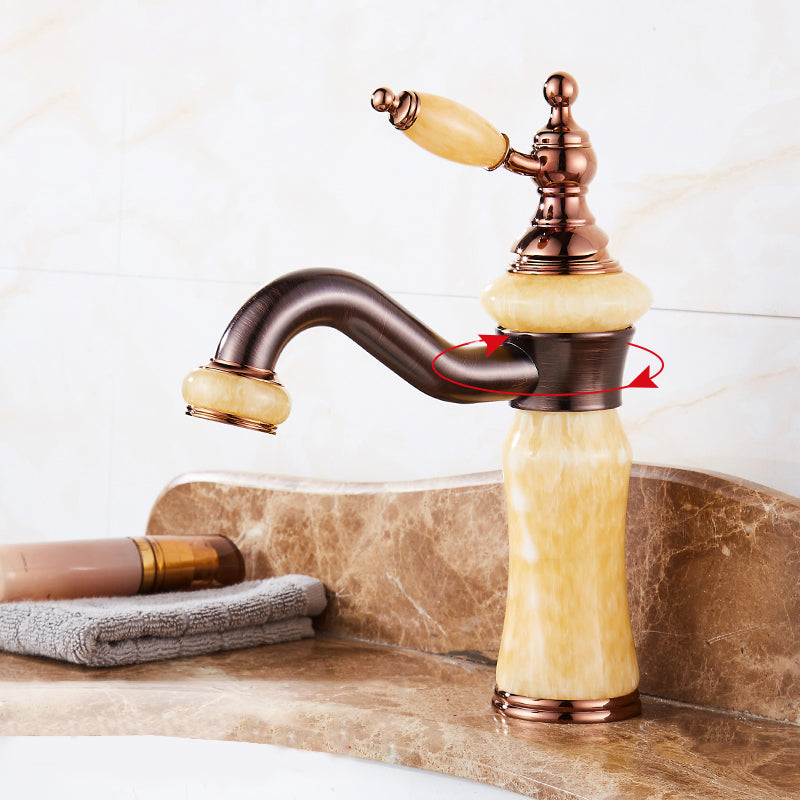 Avtoit | Luxury Ship Basin Faucet Lever Handle Round Ship Basin Bathroom Faucet