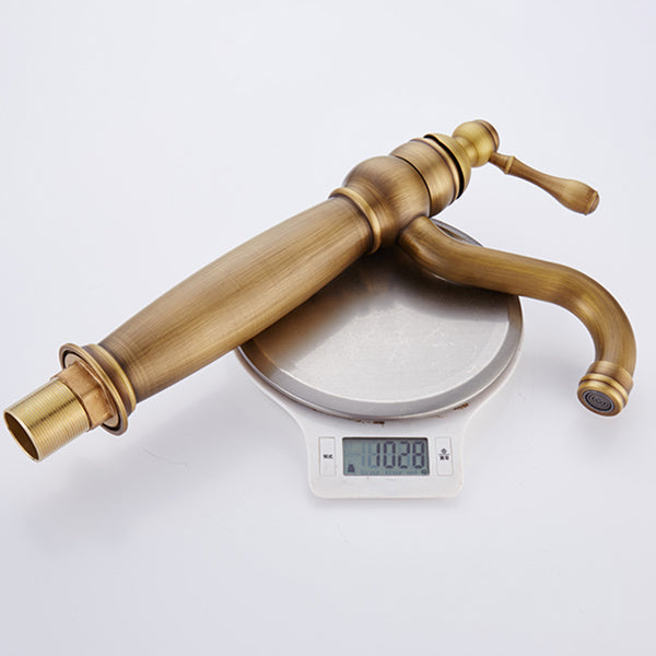 Avtoit | Round Basin Faucet Bathroom Faucet Single Lever High Arc Basin Faucet