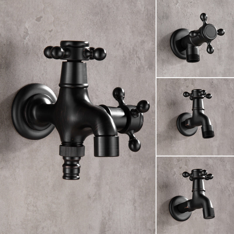 Avtoit | Wide Bathroom Sink Faucet Wall-Mounted Cross Handle Faucet