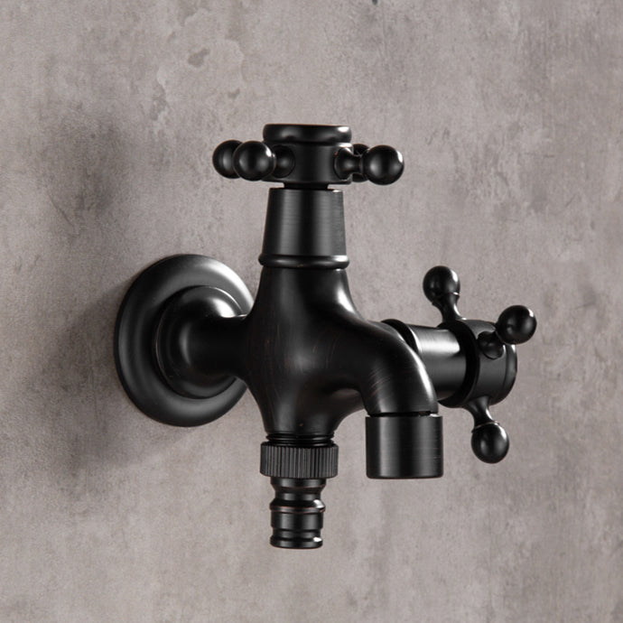 Avtoit | Wide Bathroom Sink Faucet Wall-Mounted Cross Handle Faucet