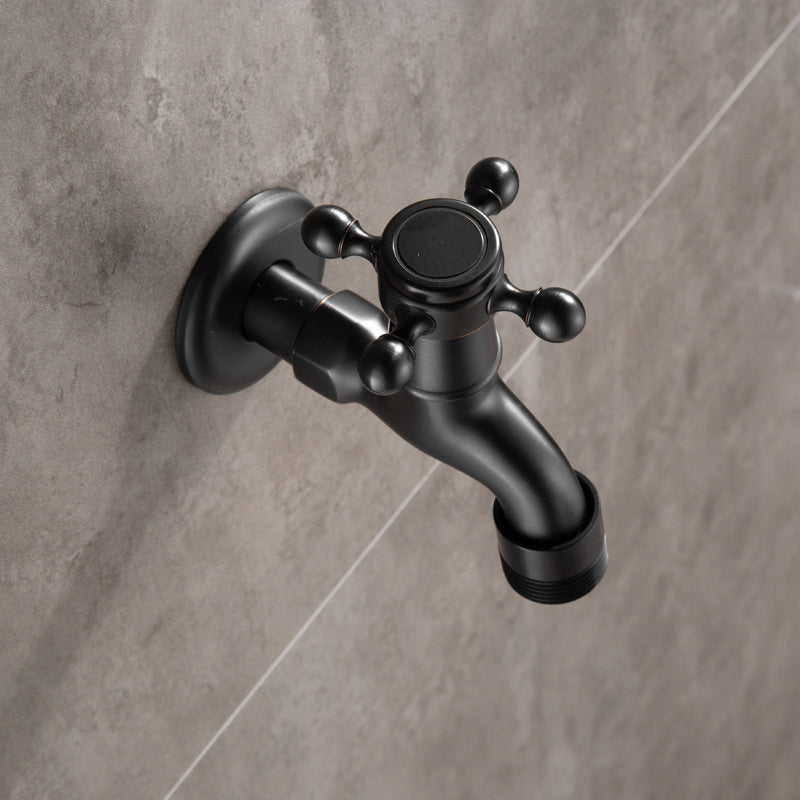 Avtoit | Wide Bathroom Sink Faucet Wall-Mounted Cross Handle Faucet