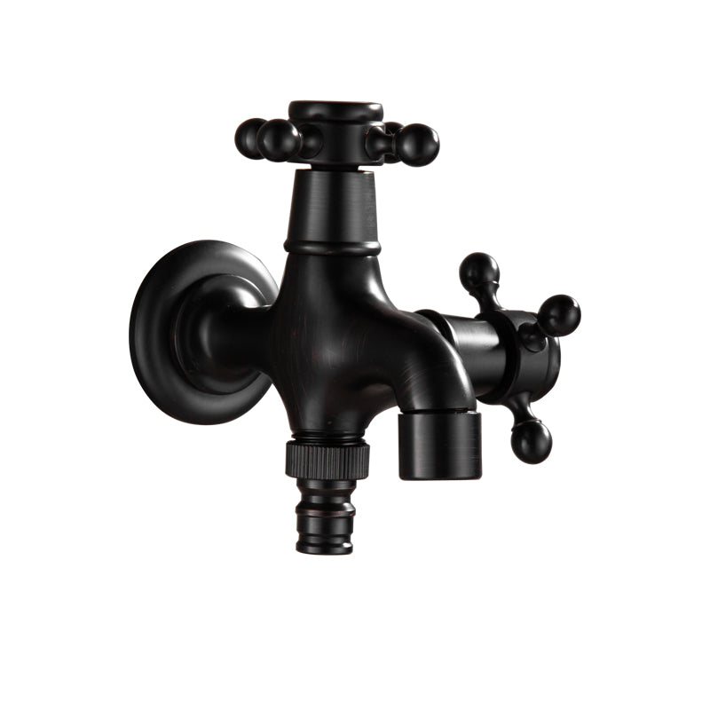 Avtoit | Wide Bathroom Sink Faucet Wall-Mounted Cross Handle Faucet