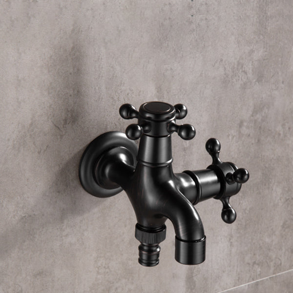 Avtoit | Wide Bathroom Sink Faucet Wall-Mounted Cross Handle Faucet