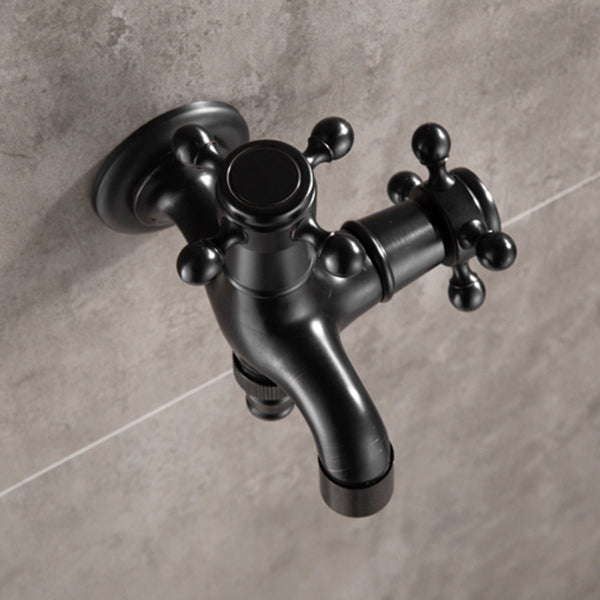 Avtoit | Wide Bathroom Sink Faucet Wall-Mounted Cross Handle Faucet