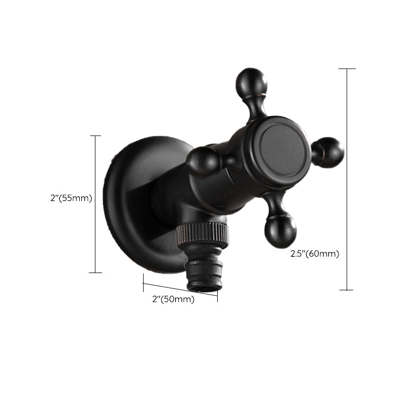 Avtoit | Wide Bathroom Sink Faucet Wall-Mounted Cross Handle Faucet