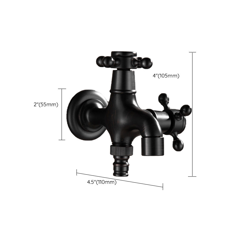 Avtoit | Wide Bathroom Sink Faucet Wall-Mounted Cross Handle Faucet