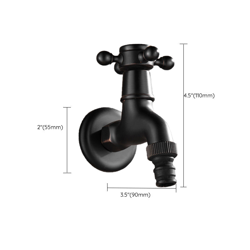 Avtoit | Wide Bathroom Sink Faucet Wall-Mounted Cross Handle Faucet