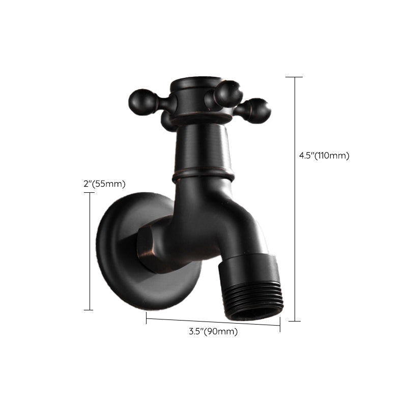 Avtoit | Wide Bathroom Sink Faucet Wall-Mounted Cross Handle Faucet