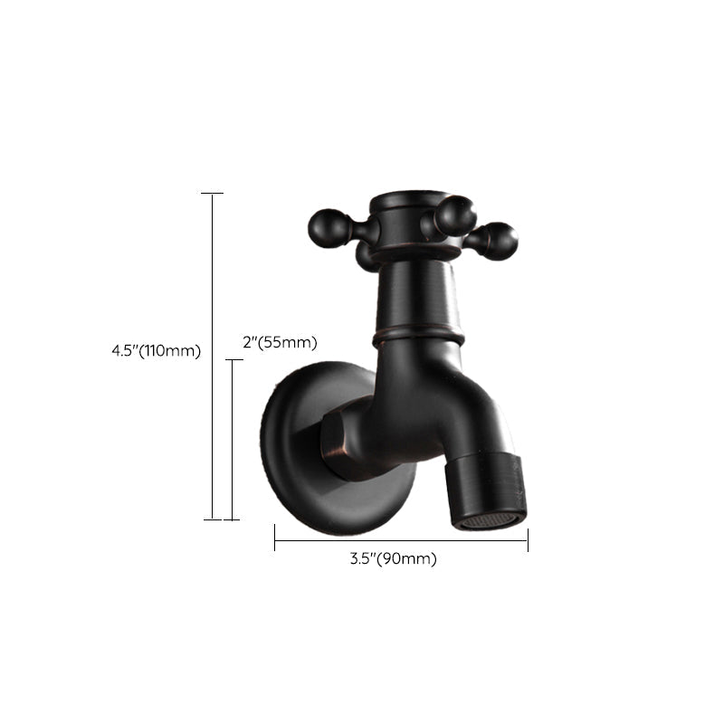 Avtoit | Wide Bathroom Sink Faucet Wall-Mounted Cross Handle Faucet