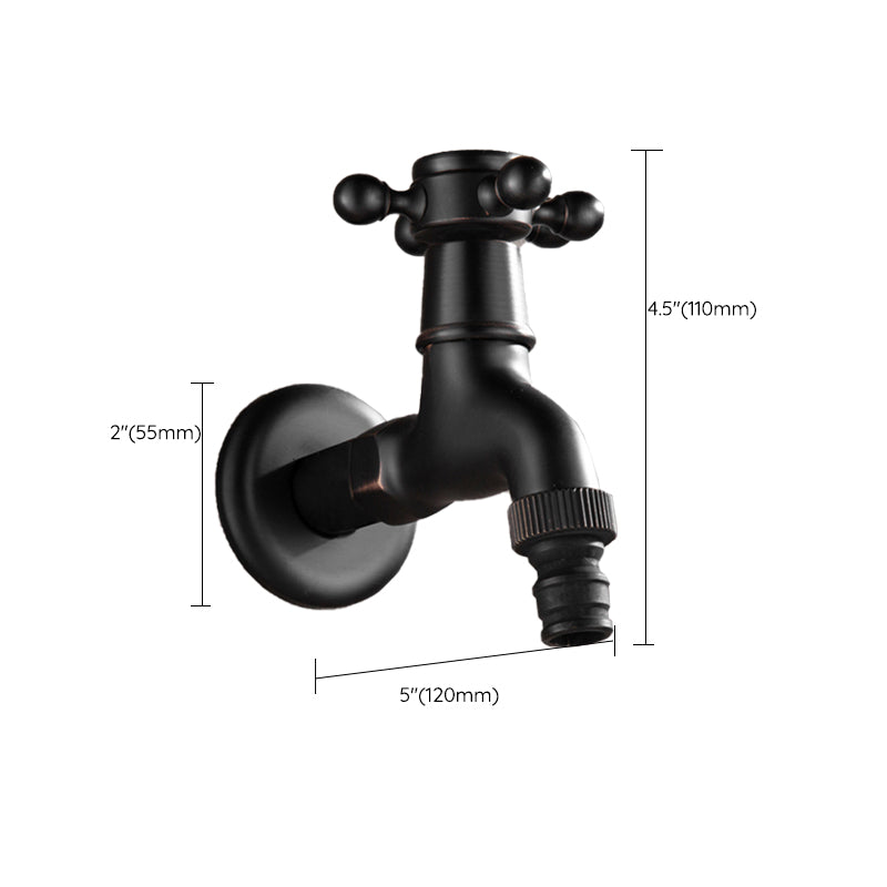Avtoit | Wide Bathroom Sink Faucet Wall-Mounted Cross Handle Faucet