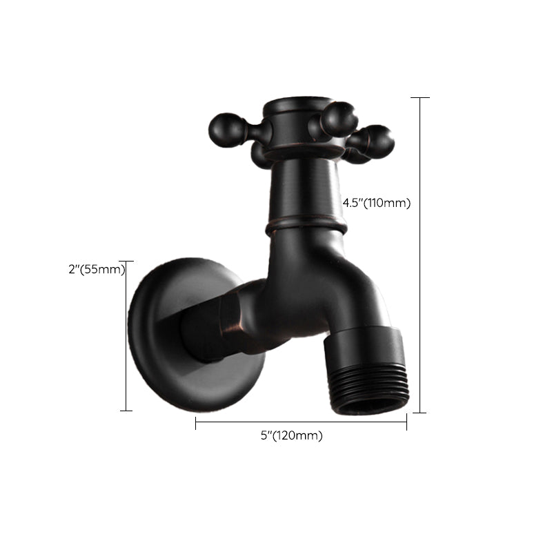Avtoit | Wide Bathroom Sink Faucet Wall-Mounted Cross Handle Faucet