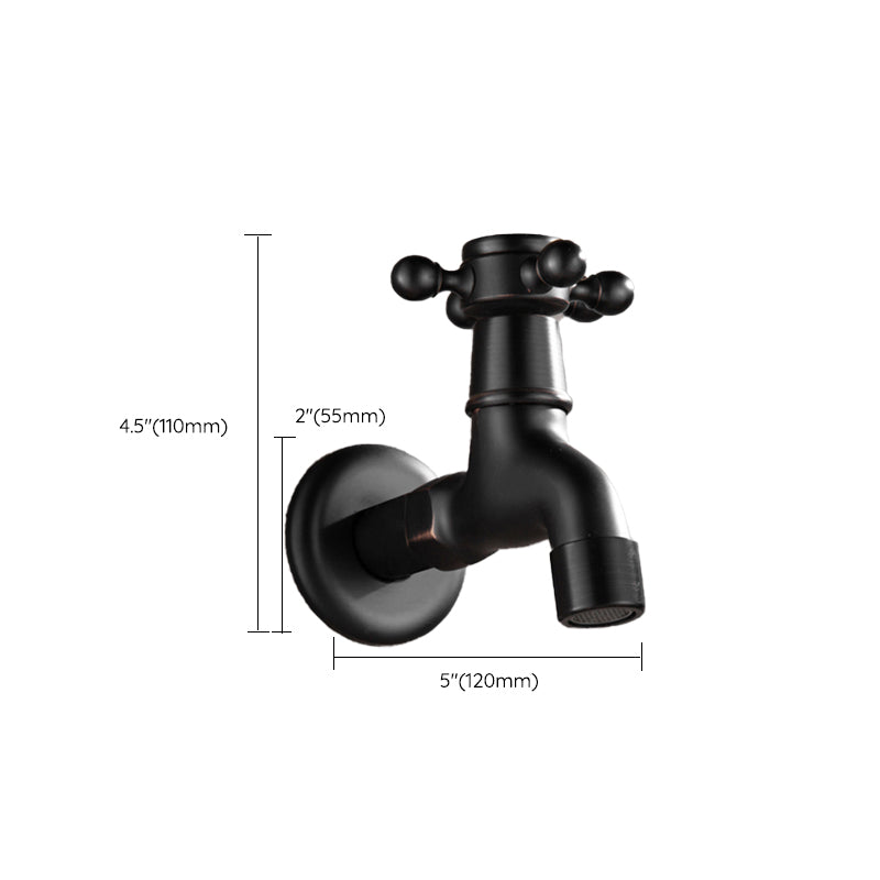Avtoit | Wide Bathroom Sink Faucet Wall-Mounted Cross Handle Faucet