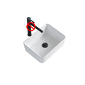 Avtoit | Contemporary Bathroom Sink Porcelain Rectangular Vessel Sink Sink Only