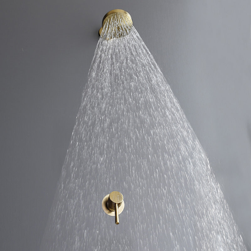 Avtoit | Stainless Steel Shower Combination Round Fixed Shower Head with Shower Arm