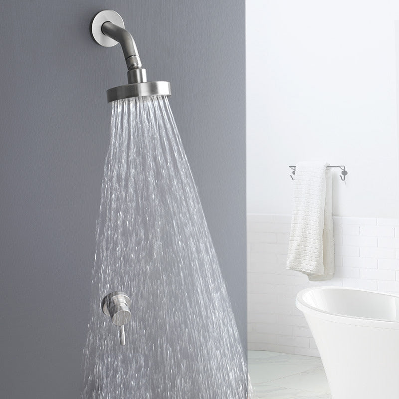 Avtoit | Stainless Steel Shower Combination Round Fixed Shower Head with Shower Arm