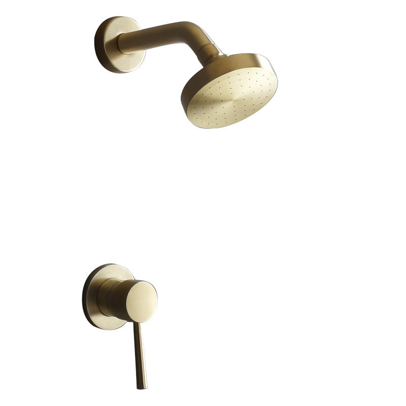 Avtoit | Stainless Steel Shower Combination Round Fixed Shower Head with Shower Arm