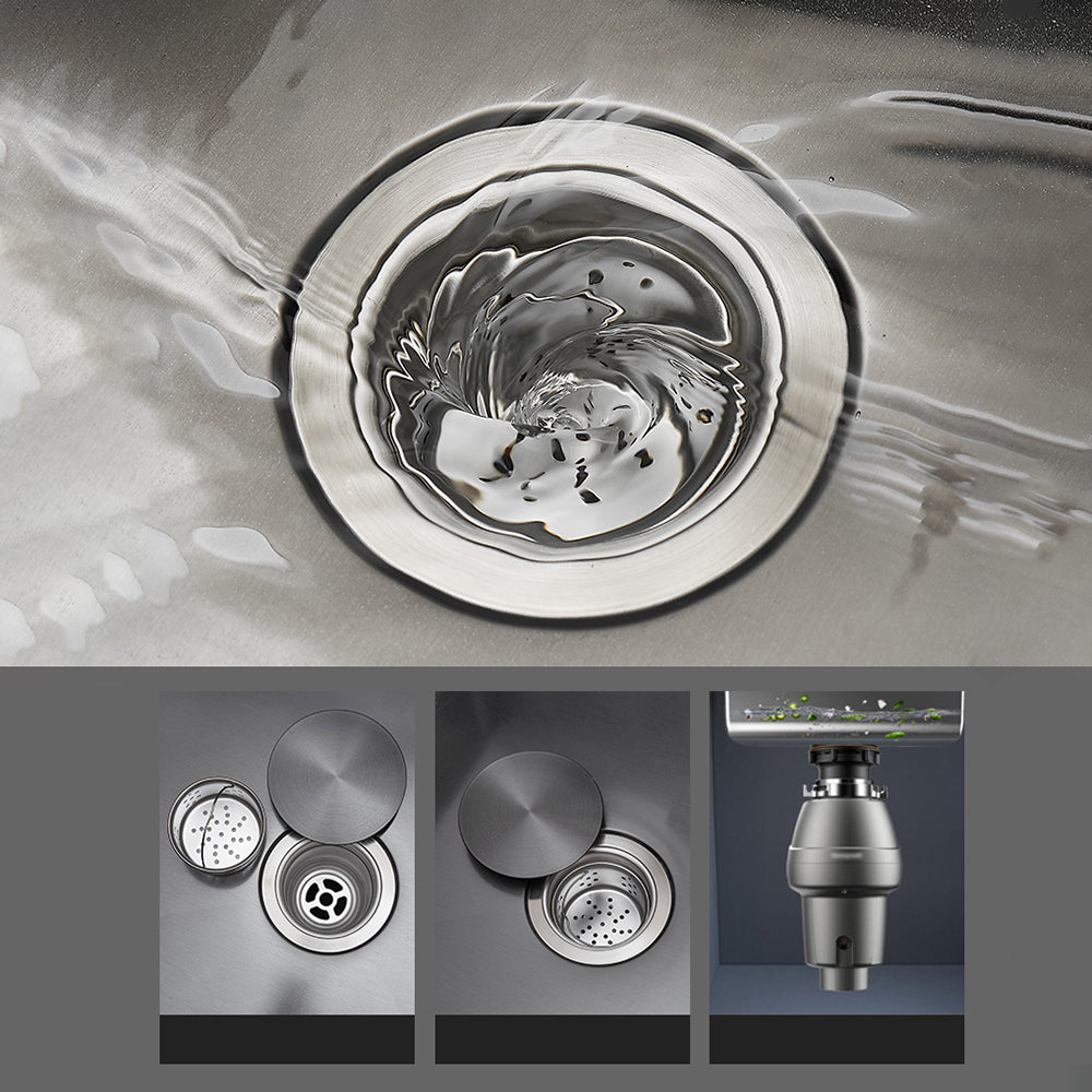 Avtoit | Kitchen Sink Round Single Bowl Color and Scratch Resistant Under-mounted Stainless Steel Kitchen Sink