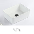 Avtoit | Contemporary sink with pop-up drain porcelain rectangular basin