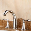Avtoit | Copper Deck-Mounted Roman Bathtub Faucet Low Arc Roman Bathtub Faucet Set