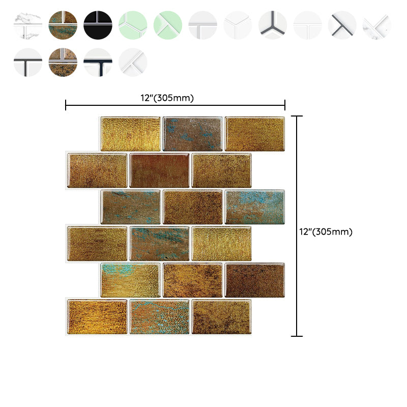 Avtoit | PVC Subway Tile Wallpaper Waterproof Peel and Stick Splashback Tile