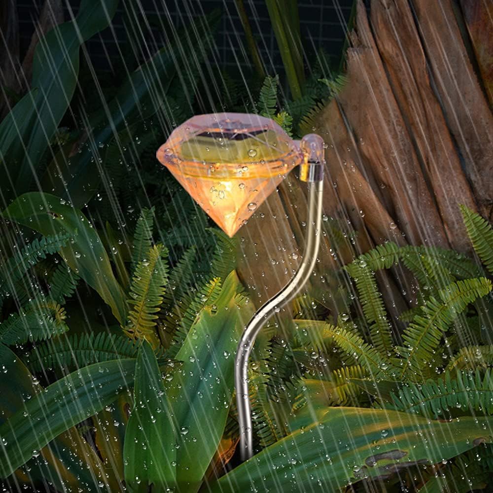 Avtoit | Solar Garden Light in Diamond Shape – LED Lamps for Outdoor Decoration and Lighting