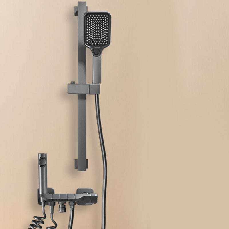Avtoit | Wall-mounted shower system Gray Adjustable spray pattern Lever handle Shower hose Shower set