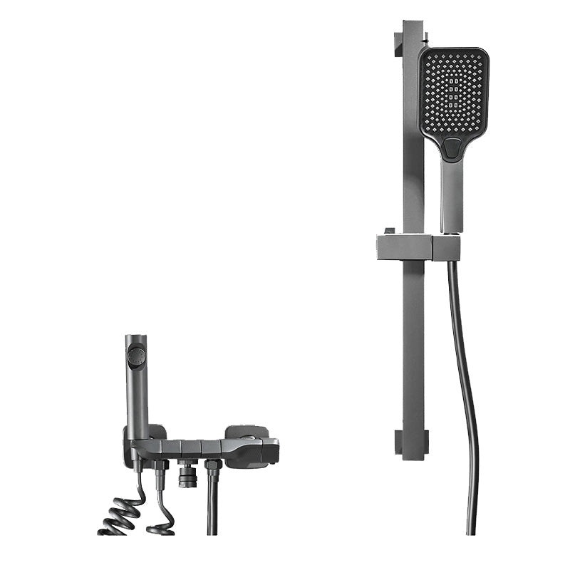 Avtoit | Wall-mounted shower system Gray Adjustable spray pattern Lever handle Shower hose Shower set