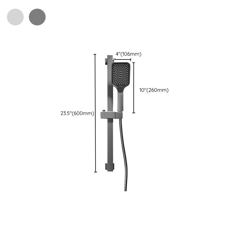 Avtoit | Wall-mounted shower system Gray Adjustable spray pattern Lever handle Shower hose Shower set