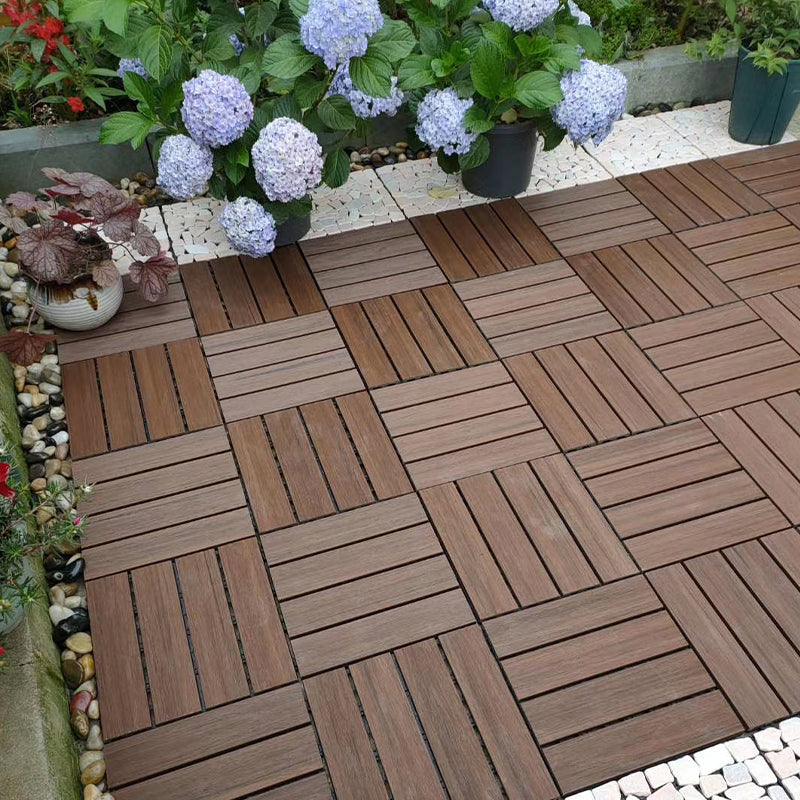 Avtoit | Modern Floor Tiles Outdoor Waterproof Rectangular Wood Decking