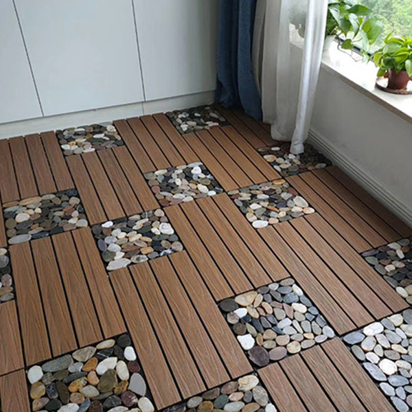 Avtoit | Modern Floor Tiles Outdoor Waterproof Rectangular Wood Decking