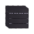 Avtoit | 11 Pack 12" X 12" Square Deck/Patio Tiles Snap Fit for Outdoor Patio Tiles