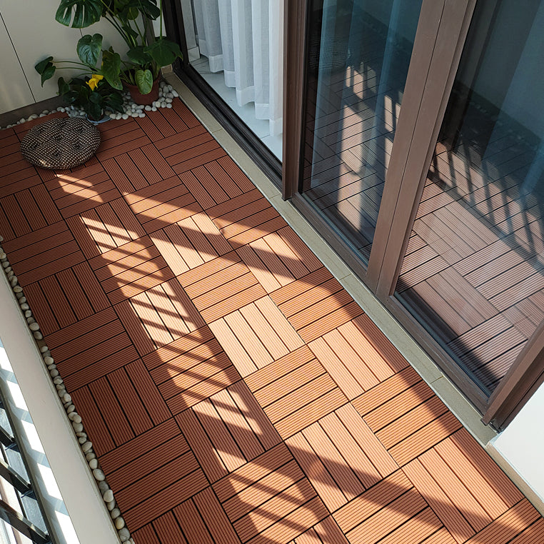 Avtoit | 11 Pack 12" X 12" Square Deck/Patio Tiles Snap Fit for Outdoor Patio Tiles