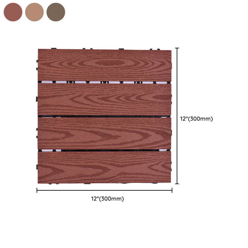 Avtoit | 11 Pack 12" X 12" Square Deck/Patio Tiles Snap Fit for Outdoor Patio Tiles