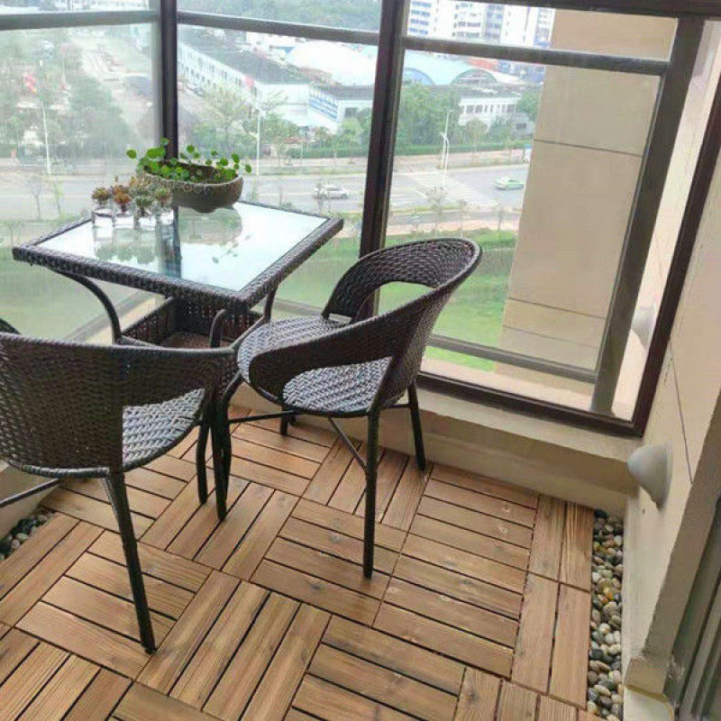 Avtoit | Outdoor Deck Board Wood Square Stripes Composite Flooring Terrace