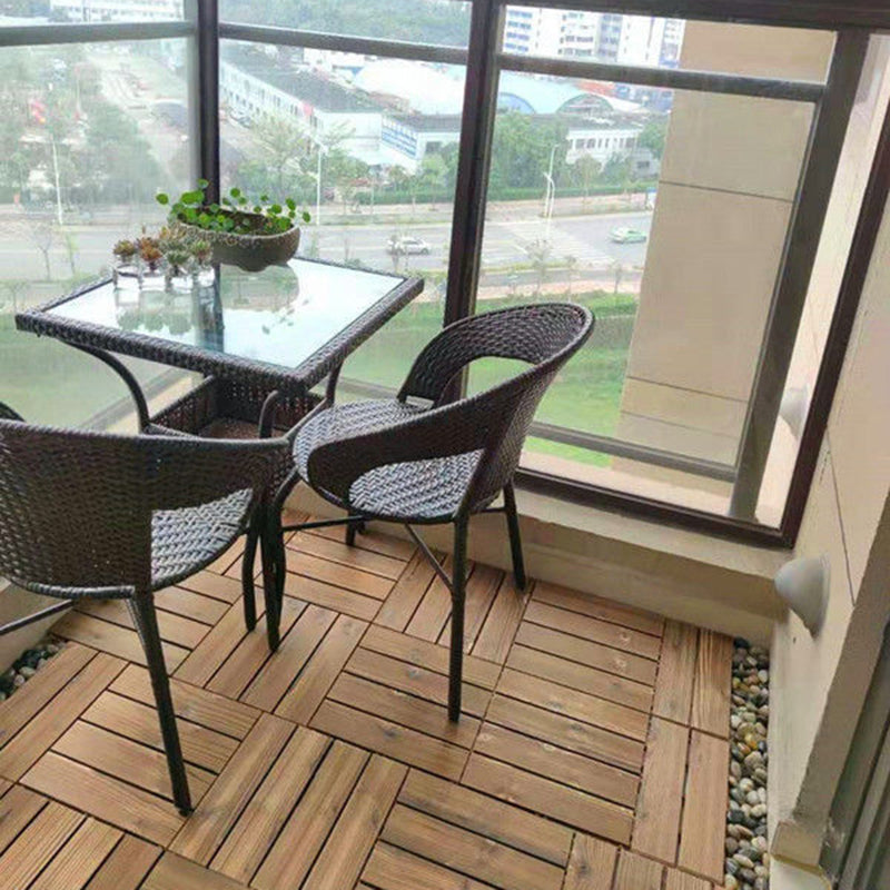 Avtoit | Outdoor Deck Board Wood Square Stripes Composite Flooring Terrace