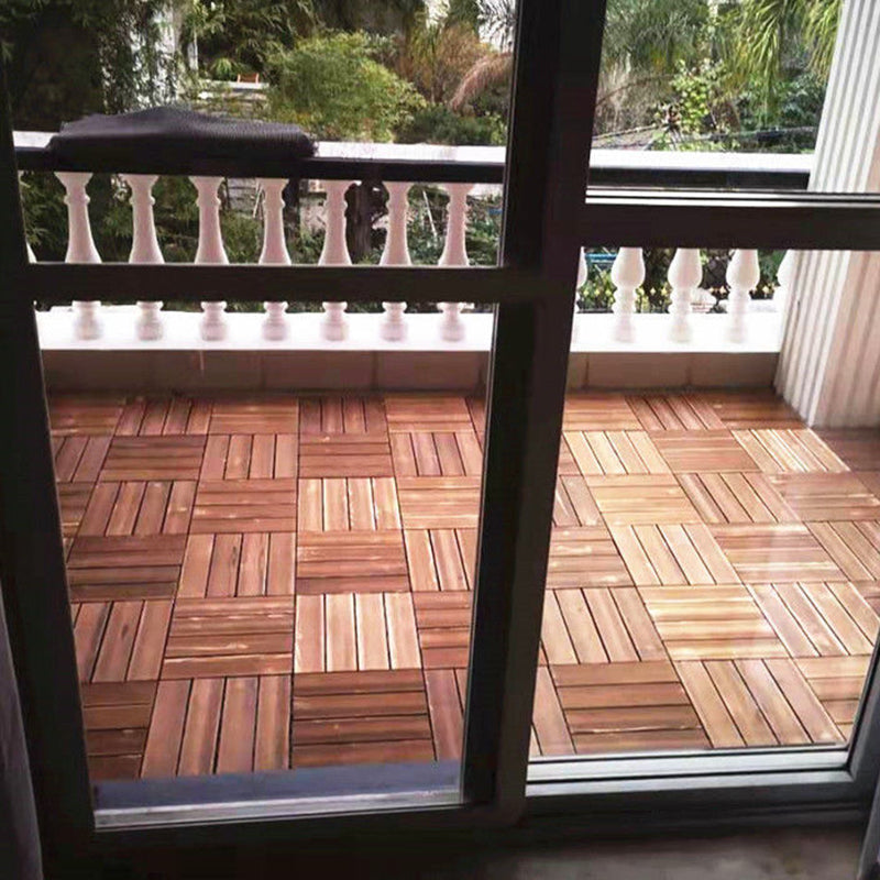 Avtoit | Outdoor Deck Board Wood Square Stripes Composite Flooring Terrace