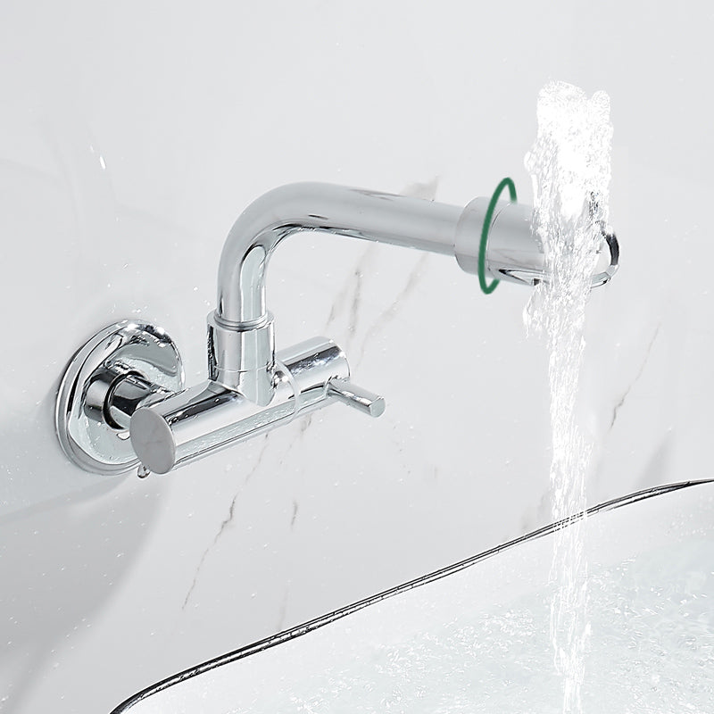 Avtoit | Wall-mounted metal bathtub filler with low arc waterfall bathtub faucet