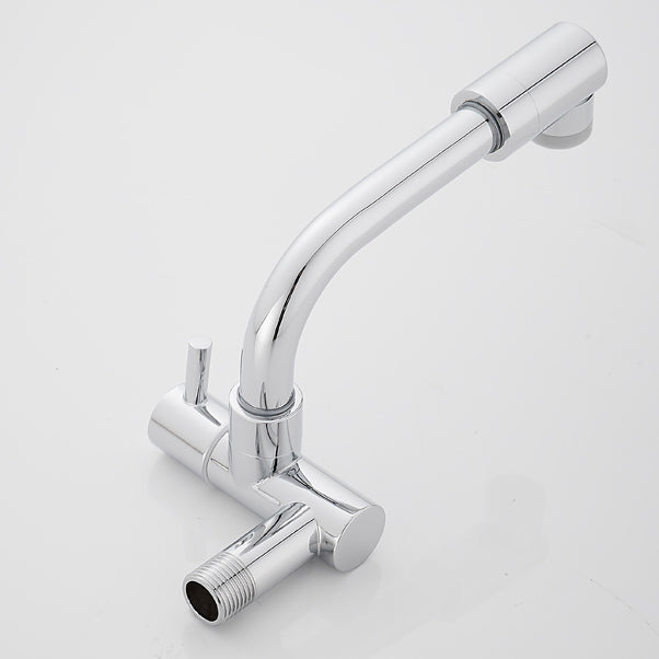 Avtoit | Wall-mounted metal bathtub filler with low arc waterfall bathtub faucet