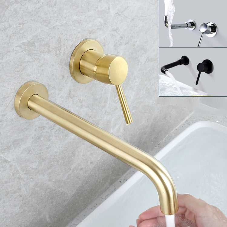Avtoit | Wall-mounted Metallic Bathtub Faucet Low Arc Pipe Bathtub Tap