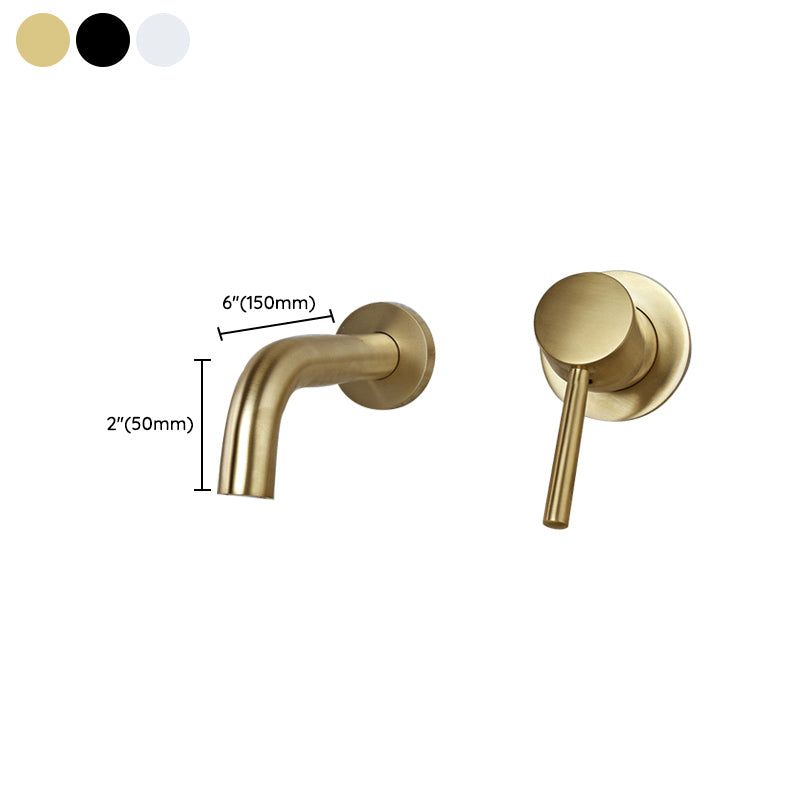 Avtoit | Wall-mounted Metallic Bathtub Faucet Low Arc Pipe Bathtub Tap