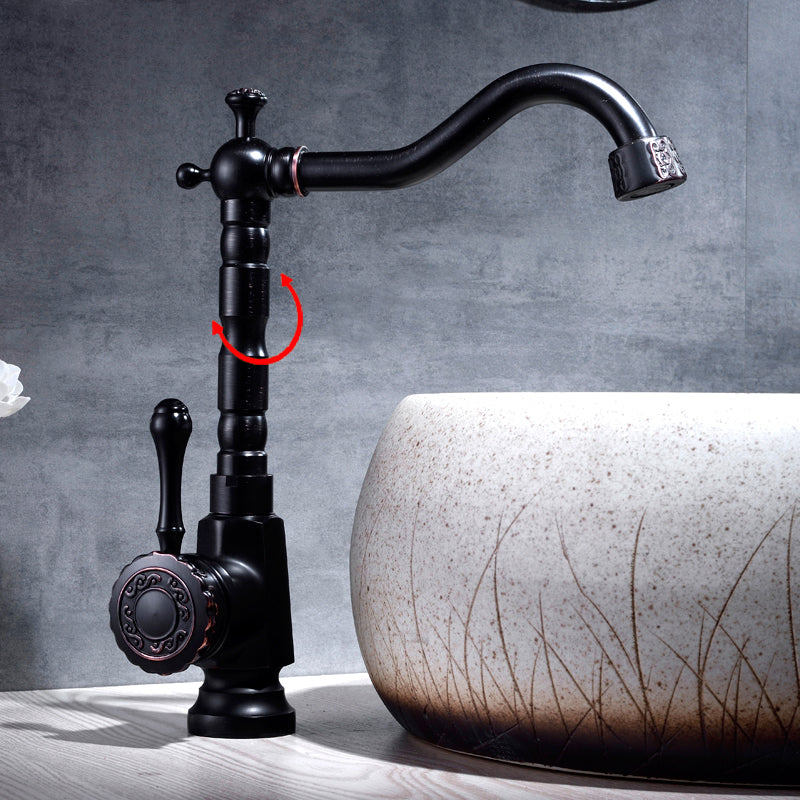 Avtoit | Glam Style Sink Faucet with Swivable Spout and Lever Handle