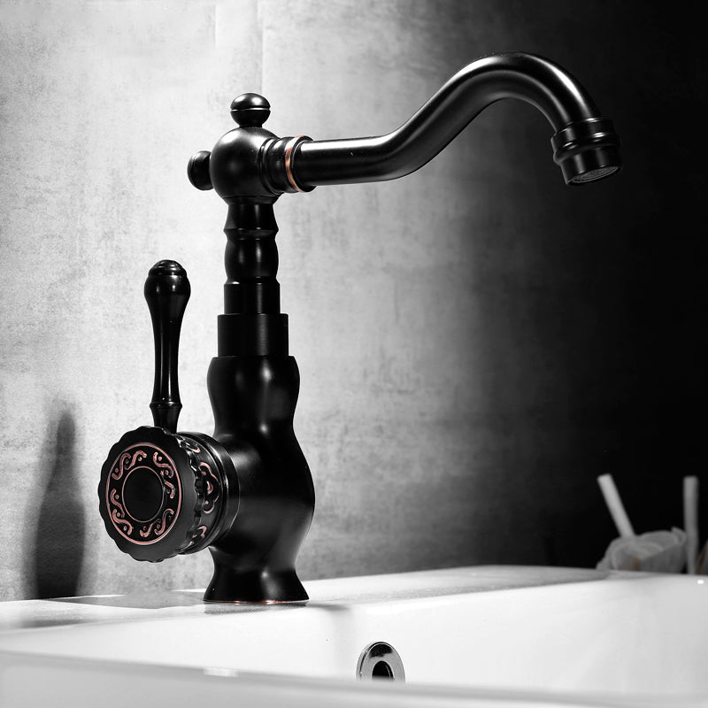 Avtoit | Glam Style Sink Faucet with Swivable Spout and Lever Handle