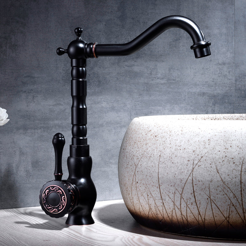 Avtoit | Glam Style Sink Faucet with Swivable Spout and Lever Handle