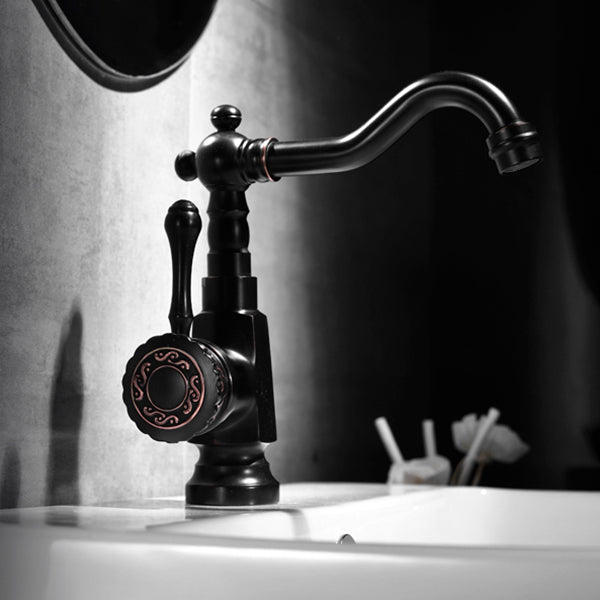Avtoit | Glam Style Sink Faucet with Swivable Spout and Lever Handle